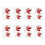 Waterdichte Feest Stickers Esdoorn Creatief Kleurig Set 10
