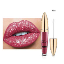 (O) Diamantglanzende, langdurige lippenstift met glitter, lipgloss, glanzende matte vloeibare lippenstift 5 ml PU7211