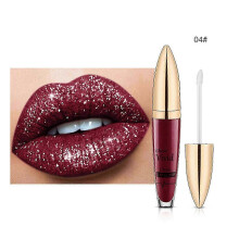 (D) Diamantglanzende, langdurige lippenstift met glitter, lipgloss, glanzende matte vloeibare lippenstift 5 ml PU7211