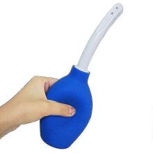 (310ML, Blue) Lavemangsdusch för män och kvinnor, återanvändbar rengöringssilikon smal munstyckesdusch, säke