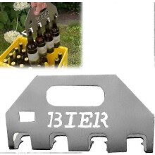 (2pcs) Abridor y soporte para cuatro botellas de cerveza, abridor y soporte para botellas de cerveza, abridor