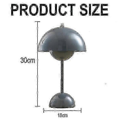 (Dark Green) Energy-Saving LED Table Lamp with Flowerpot Base for Study Room 2