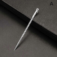 (A-Pick Only) 25-26 Portable Silver Toothpick Outdoor Reusable Food Fruit Picks for Camping Picnic