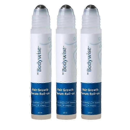 (3pcs) Be Bodywise Ορός Ανάπτυξης Μαλλιών Roll-on - 3% Δεντρολίβανο, 3% Red