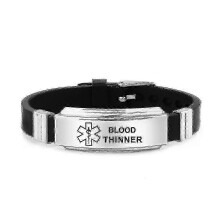 (Blood Thinner) Medical Warning Id Bracelet