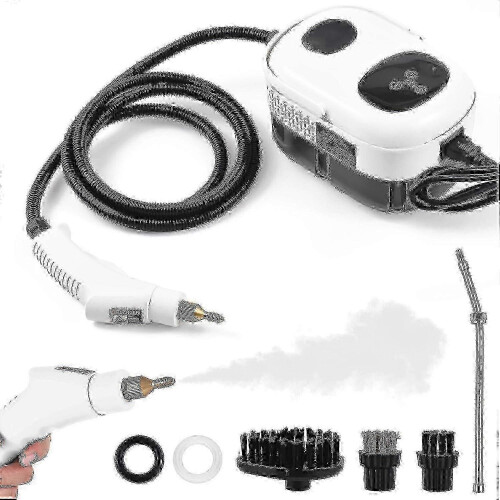 (EU Plug, White) Πλυστικό υψηλής πίεσης 2500W ατμού για επίμονους λεκέδες 1100ml 3 bar