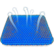 (24x17x3cm) Cuscino ortopedico in gel per sedile, 2025, per alleviare il dolore sciatico al coccige, cuscino rinfrescante