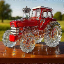 (Red Tractor) Whiskyglazen karafset, Halloween-thema cadeau voor thuisbar met 2 glazen