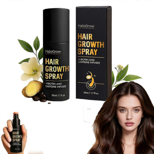 (1pcs) Σπρέι ανάπτυξης μαλλιών HaloGrow, προάγει την πυκνότητα και 1