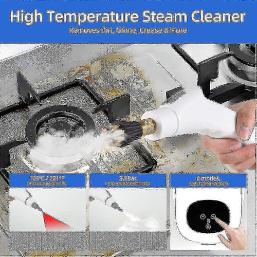 (EU Plug, White) Πλυστικό υψηλής πίεσης 2500W ατμού για επίμονους λεκέδες 1100ml 3 bar 1