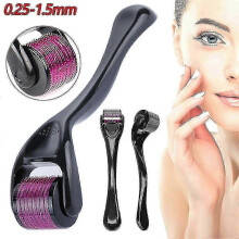 (0.75mm) Derma Roller in titanio con 540 microaghi, dermaroller anti-età e per la cura delle cicatrici, 26-27