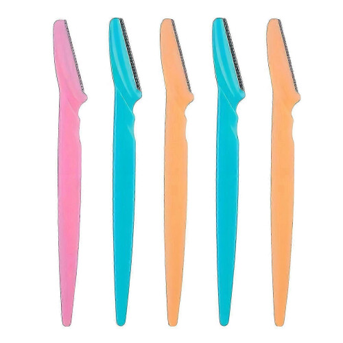 (5pcs, Mix Color) Ξυράφι φρυδιών Jikaix 5/10 τεμαχίων με προστατευτικό κάλυμμα πο