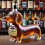(A) Γυάλινο μπουκάλι ουίσκι σε σχήμα dachshund - Διακόσμηση σκύ 1