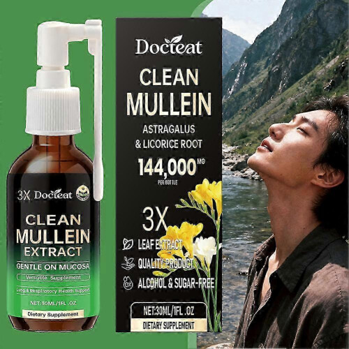 (2pcs) 1-3 τεμάχια σπρέι καθαρισμού πνευμόνων Mullein - 3 φορές συμπυκνω 1