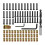 50pack Universals Fasteners With 2 Wrenches 1 Drill Bit for Wood 4