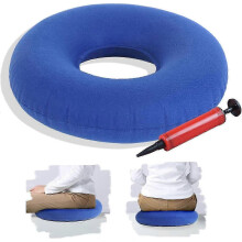 (Blue) Cuscino a ciambella per la prostata, cuscino a ciambella portatile per alleviare la pressione, cuscino