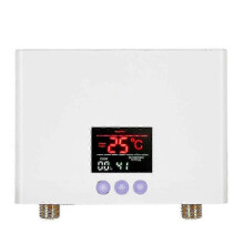 (White) Snabbvarmvattenberedare 3kw Mini elektrisk tanklös varmvattenberedare väggmonterad med LED-display 3-nivå