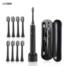 (Black 8 Heads) u200bSarmocare S100 Sonic Οδοντόβουρτσα 8 Κεφαλών με Λειτουργία Λεύκανσ