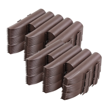 (6 Pack) KCT Brown Palisade Wood Effect Garden Border Edging
