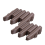 KCT (2 Pack) KCT Brown Palisade Wood Effect Garden Border Edging 1