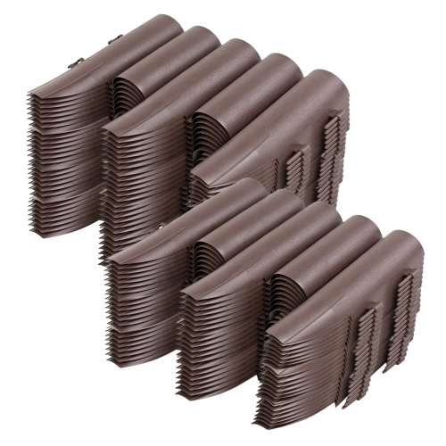 KCT (7 Pack) KCT Brown Palisade Wood Effect Garden Border Edging