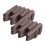 KCT (4 Pack) KCT Brown Palisade Wood Effect Garden Border Edging 1