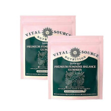 (2bag) 1-5X Vital Source Nutrition - Voedingsgels en kauwtabletten (60 stuks) - voor de gezondheid en het welzijn van vrouwen |