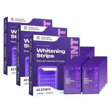 (126pcs) 1-3 ταινίες λεύκανσης δοντιών μωβ για ευαίσθητα δόντια, κα