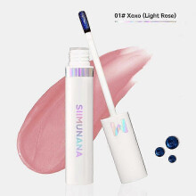 (01 Xoxo Light Rose) Lip Stain Peel off Lip Tint Stain Tattoo Color Waterproof LongLasting