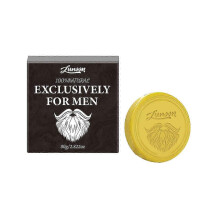 (A) 2026 Shaving Soap Gentle Softening Beard Foam Shaving Men's Beard Soap 80g PUW1161