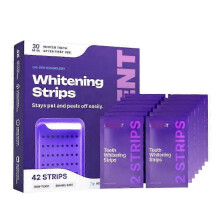 (42pcs) 1-3 ταινίες λεύκανσης δοντιών μωβ για ευαίσθητα δόντια, κα