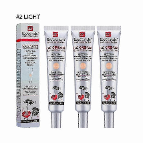 (Light) 3X Κρέμα CC με Centella Asiatica Κρέμα CC για Διόρθωση Χρώματος για Ελαφριά Επιδερμίδα