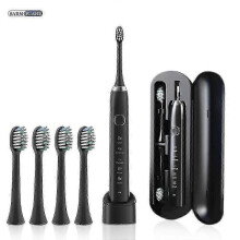 (Black 4 Heads) u200bSarmocare S100 Sonic Οδοντόβουρτσα 8 Κεφαλών με Λειτουργία Λεύκανσ