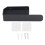 Acrylic Self Adhesive Towel Bar Black 9