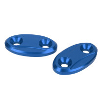 2 pièces S1000RR 2009-2019 Base de miroir en aluminium bleu