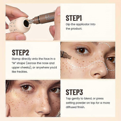 (coffee) Στυλό μακιγιάζ Freckle Stamp, αδιάβροχο, με φυσική εμφάνιση, μ 1
