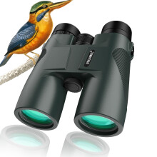 10x42 Binoculars for Adults, BAK4 FMC Prism with Low Light Vision, Compact Waterproof for Bird Watching, Wildlife Observation & Travel (Black)