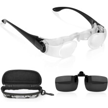 Professional Hands-Free Binocular Glasses for Fishing,Sport,Concert,Opera,TV(4X) (Black)