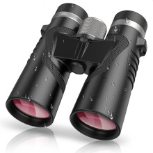 10x42 Binoculars for Adults, HD High Powered Waterproof FMC BAK4 Prism Binoculars with Phone Adapter, Bird Watching Travel Outdoor Sports (Black)
