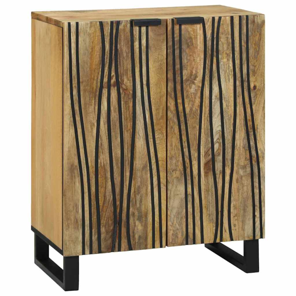 Vidaxl Sideboard Natural 60 X 33.5 X 75 Cm Solid Mango Wood