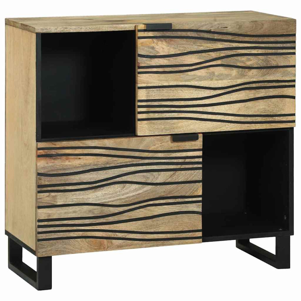 Vidaxl Sideboard 80 X 33 X 75 Cm Solid Mango Wood Brown