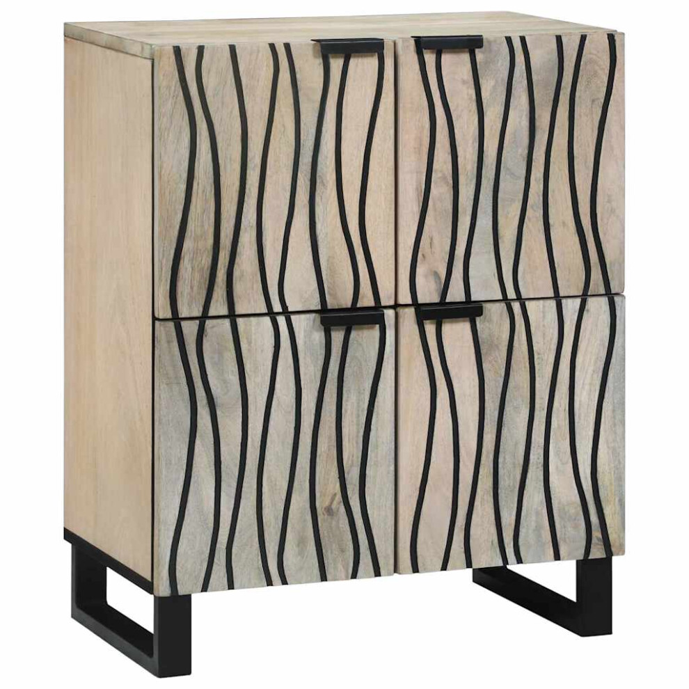 Vidaxl Media Storage Cabinets & Racks White And Black 60 X 33 X 75 Cm