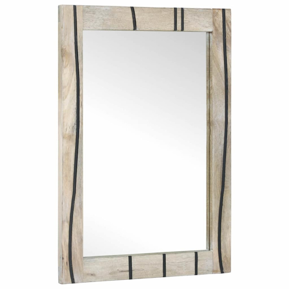 Vidaxl Bathroom Mirror With Mirror Brown 70 X 50 X 2.5 Cm