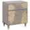VidaXL vidaXL Bedside Cabinet with Door Grey 50 x 33 x 60 cm Solid Mango Wood 1