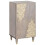 VidaXL vidaXL Sideboard Grey and Gold 40 x 33 x 75 cm Solid Mango Wood 1