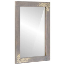vidaXL Bathroom Mirror with Mirror Grey 70 x 50 x 2.5 cm