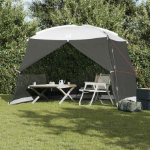 vidaXL Mosquito Tent Grey 320 x 320 x 218 cm Polyester and Fiberglass