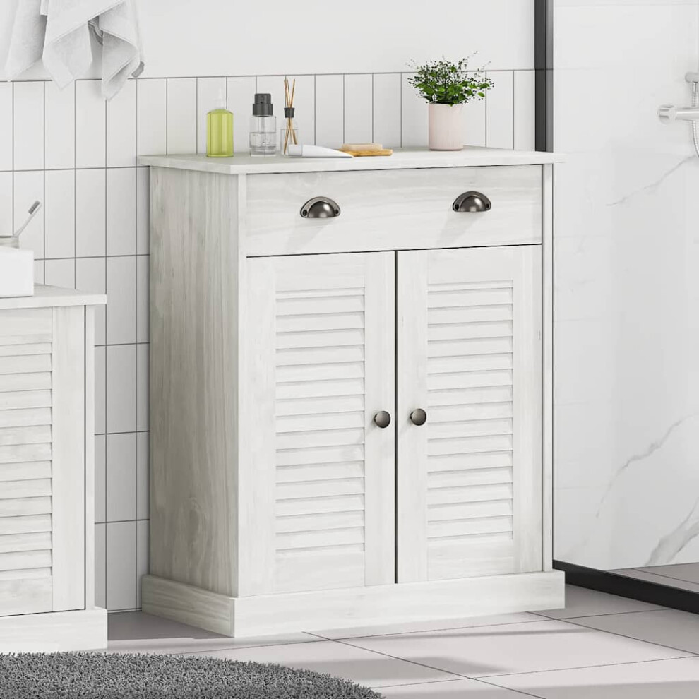 Vidaxl Bathroom Cabinet Vigo White And Antique White 68 X 34 X 80 Cm