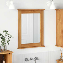 vidaXL Mirror VIGO Honey Brown 55.5 x 5 x 70 cm Solid pine wood