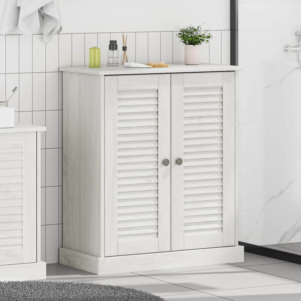 Vidaxl Bathroom Cabinet Vigo White And Antique White 68 X 34 X 80 Cm
